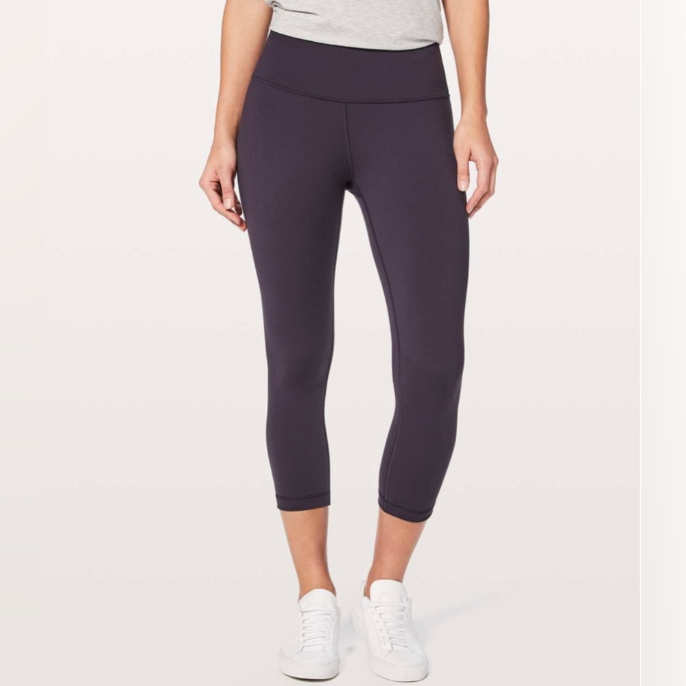 Lululemon Wunder Under Crop High Rise 21" in Boysenberry